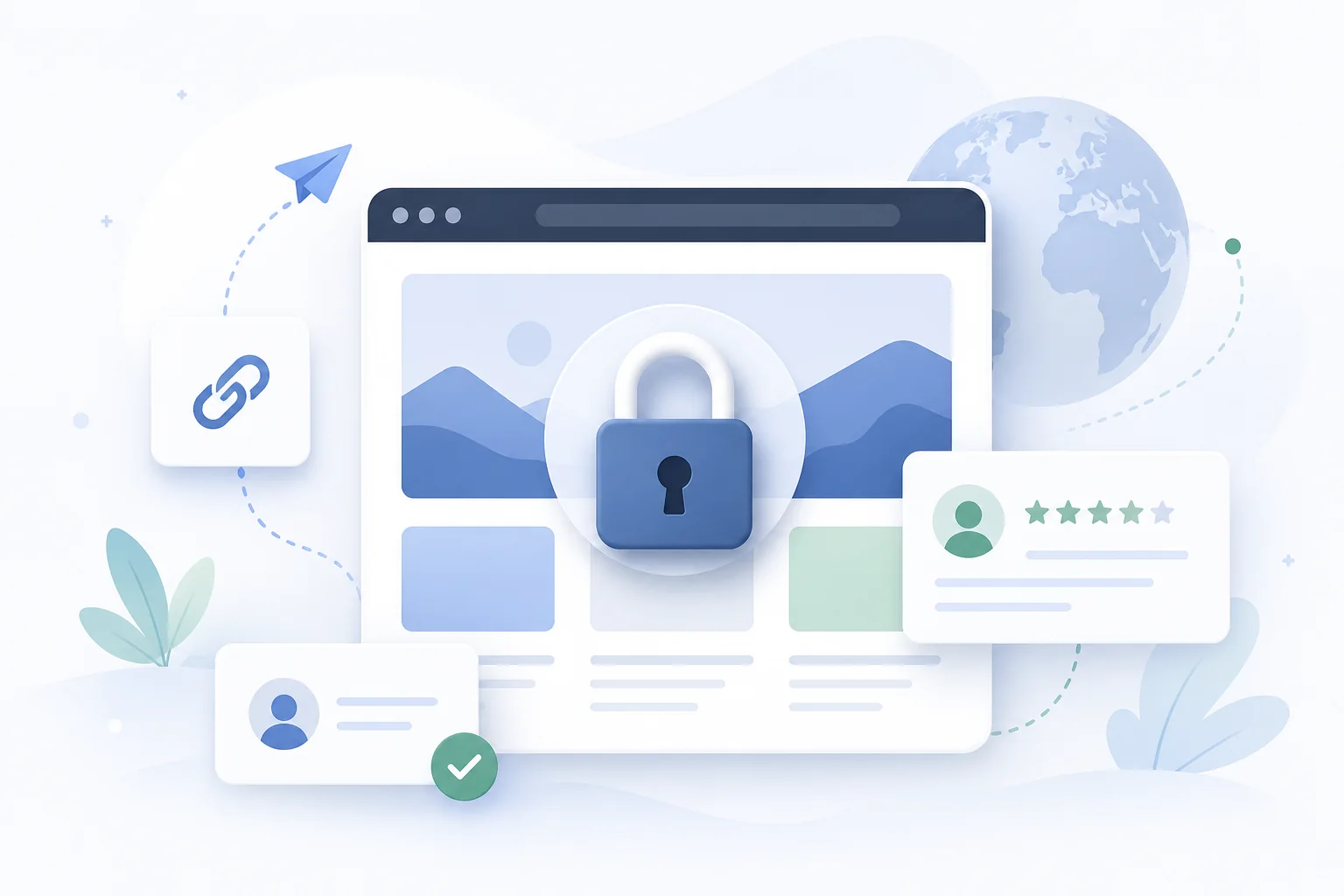 A static website preview behind a password gate before it becomes public