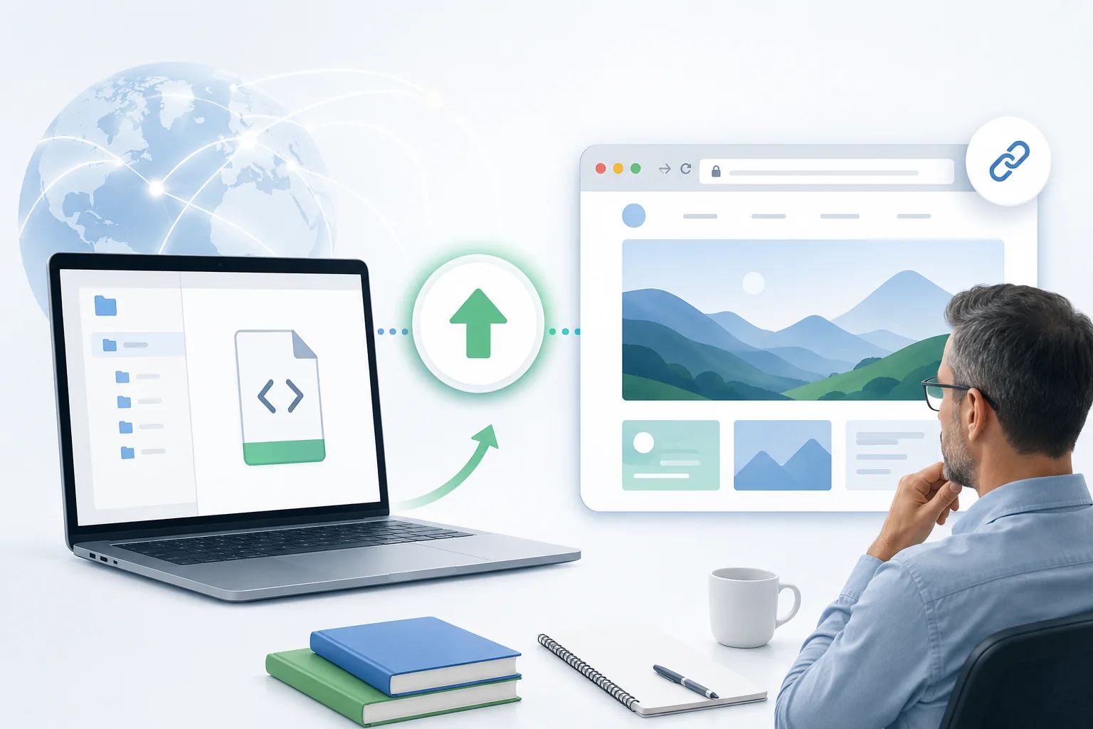 Una cartella di progetto universitario trasformata in un link HTTPS per consegna, demo e portfolio